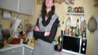 Busty Naine Kaamera Ees pigistab oma võlusid